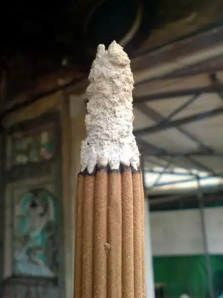 烧香香灰形状图解一捆香烧香形状图解