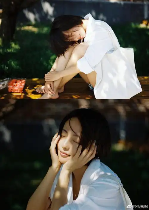 张嘉倪分享了一组海边大片,干净清爽,美女和大海超搭! !