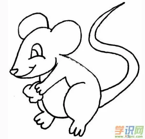 小老鼠和花生动物简笔画老鼠53 幼儿园简笔画卡通老鼠头饰简笔画图片