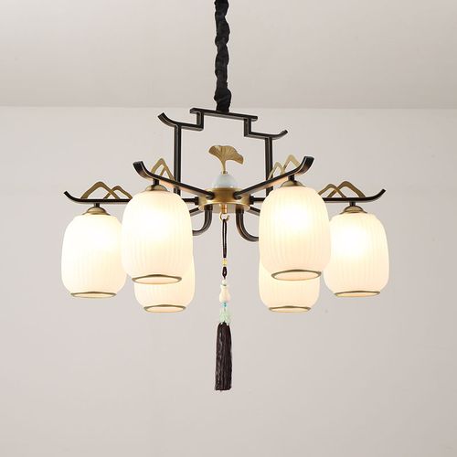 中式吊灯新中式餐厅书房卧室复古国风灯中简约客厅吊灯