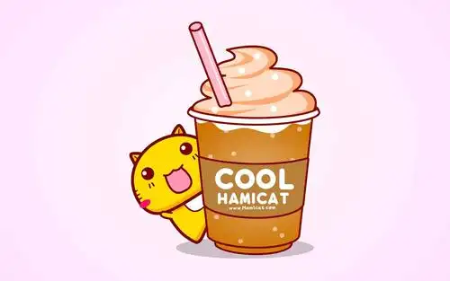 哈咪猫爱吃雪糕～电脑壁纸壁纸 -hamicat哈咪猫