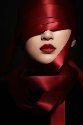 模特口红创意拍摄