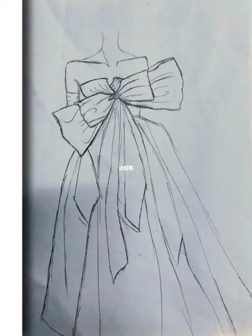 日常临摹婚纱第三件