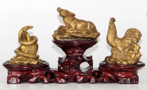 生肖属蛇鸡牛吉祥物开光纯铜巳酉丑三合贵人三合金局摆件五行补金