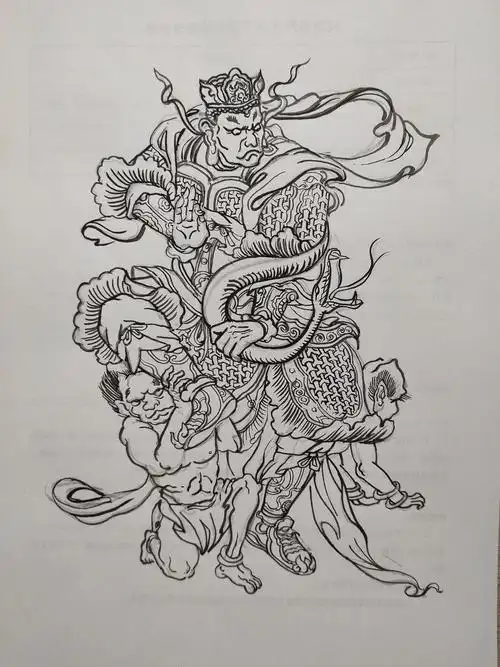 四大天王|插画|创作习作|平空_临摹作品-站酷zcool