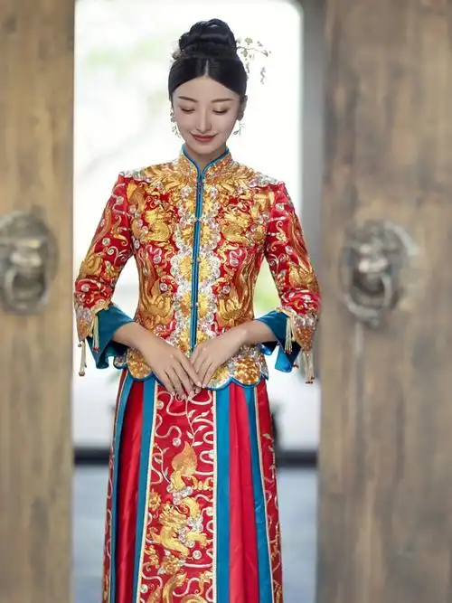 长辈看了都说好75显白王炸中式婚服