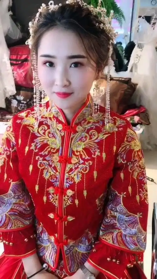 新娘子太漂亮,太美了.