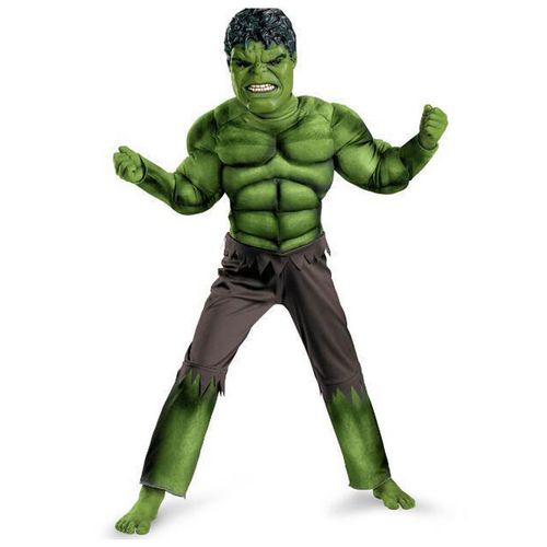 2021 万圣节儿童服装复仇者联盟cos套装hulk costumes 绿巨人衣服