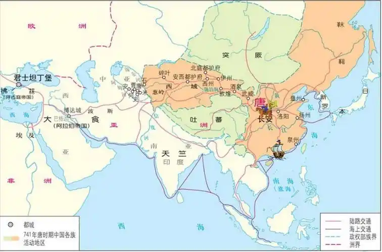 海上丝绸之路与陆上丝绸之路共同构成古代中国与外部世界交流的贸易