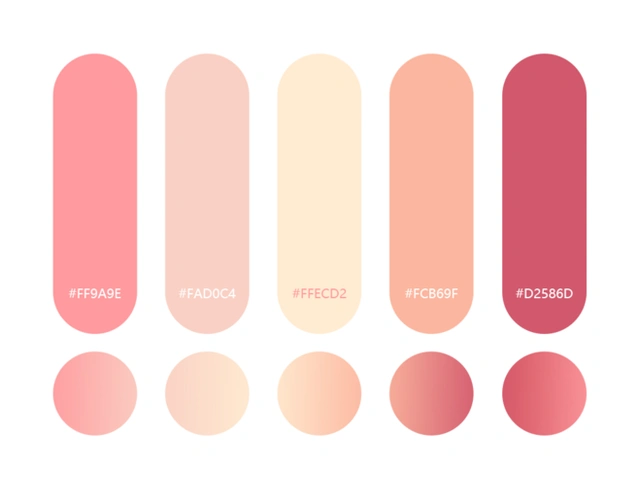 暖色系配色色卡