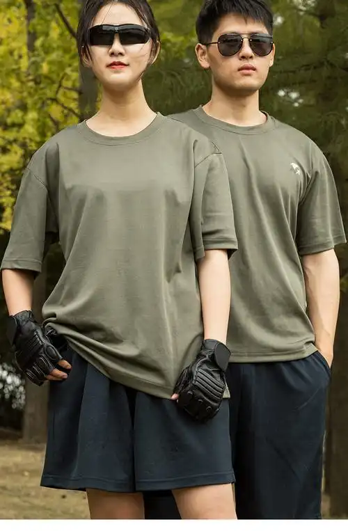 特战t恤军训服汗衫战狼突击战术t恤短袖套装男新式作训服弹力军迷作训