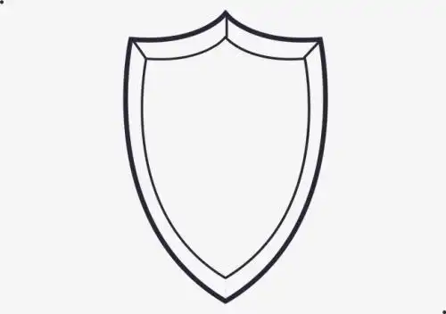 盾牌儿童简笔画