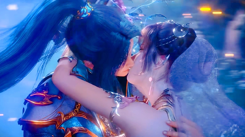 斗罗大陆158集获好评唐三小舞拥吻画面感人观众心满意足