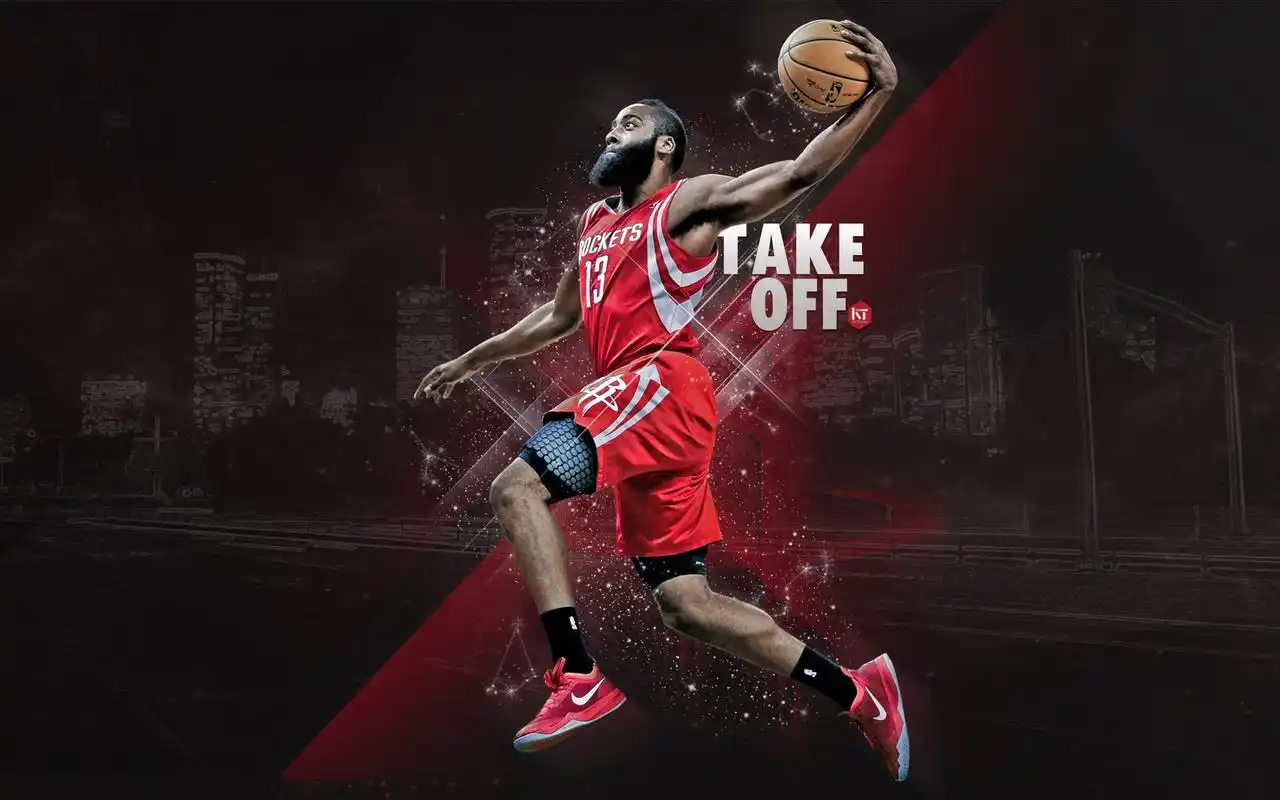 休斯顿火箭队队员詹姆斯·哈登写真图片高清电脑桌面壁纸大全