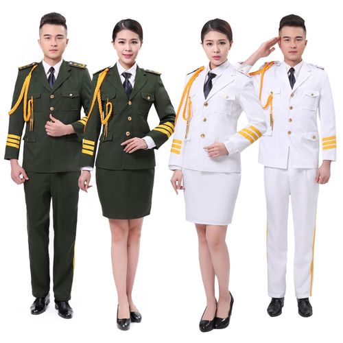 军乐队服装演出服军鼓服装套装军装新款升旗手服装男礼国旗班女制