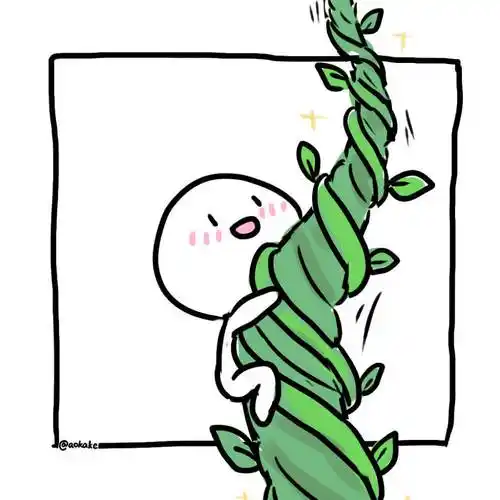 楼上楼下系列情头白色简笔画小人萌系