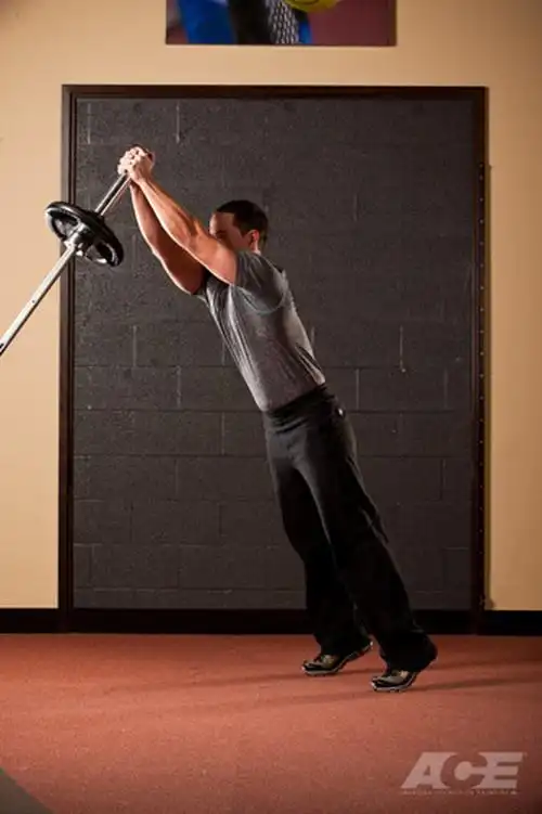 单侧杠铃推举全身训练