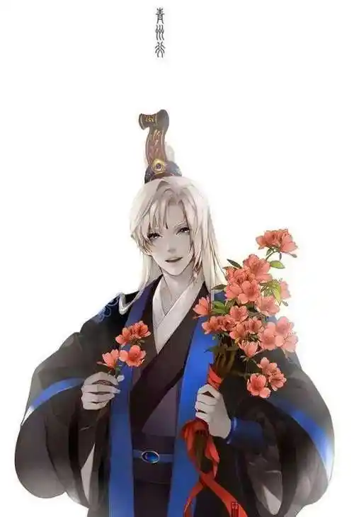 20张白发古风美男图集,满头银发真的好迷人