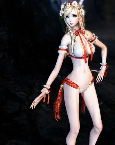 忧郁眼神惹人怜爱 性感天女的夏日泳装秀_52pk剑灵图片站