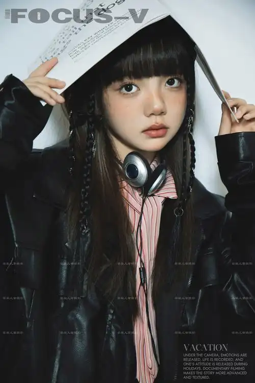 n身穿黑色皮衣套装
加上几缕小脏辫点缀
快来get属于酷女孩的写真