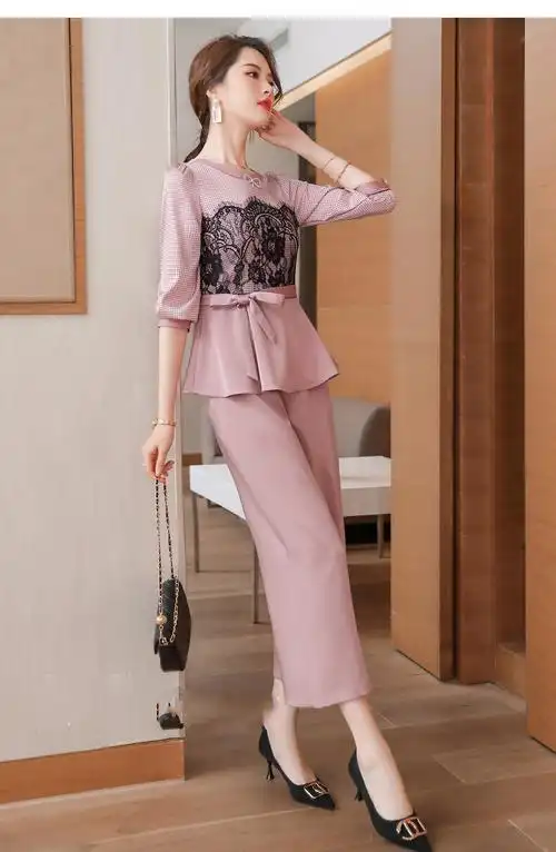 君吻高档轻奢2021春夏新款名媛气质时尚套装女洋气御姐轻熟风高端阔