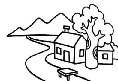 风景画简笔画风景画简笔画带颜色