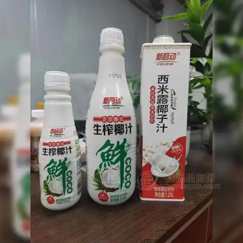 新启动生榨椰汁植物蛋白饮料1.25lx1.25l
