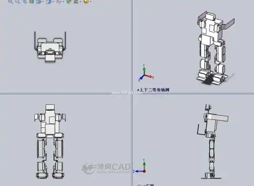 机械机器人设计模型 - solidworks机械设备模型下载 - 沐风图纸