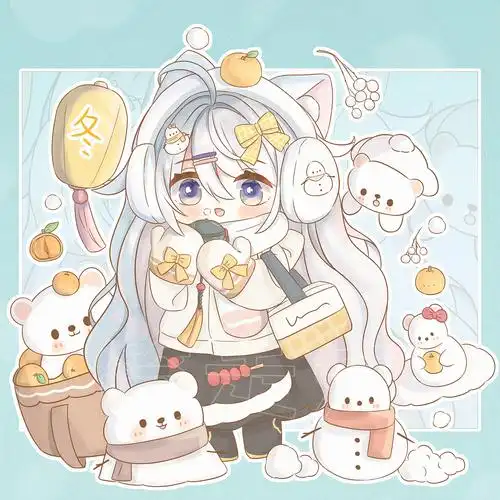 原创四季拟人|q版插画