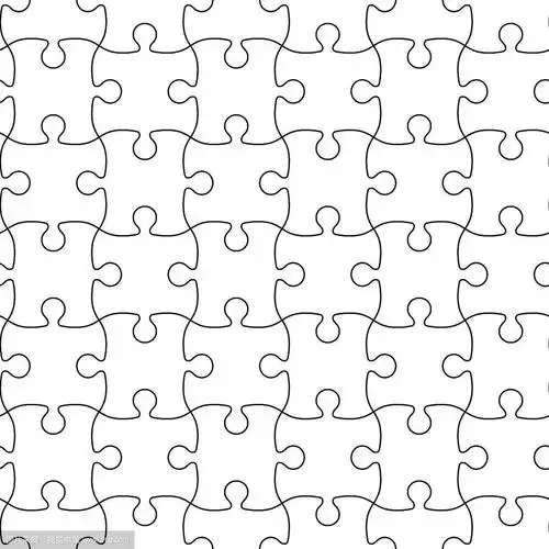拼图模板拼图无缝图案