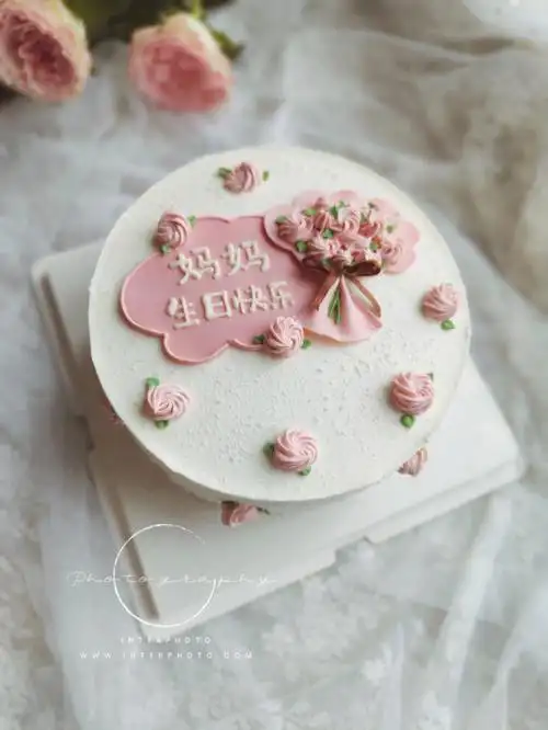 8寸妈妈生日蛋糕女士蛋糕