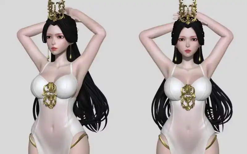 【3d人物建模】女性全身模型雕刻完整案例教学,3d人物建模,完整资料见