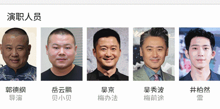 导演郭德纲携主演岳云鹏,欧弟,张俪,汪东城,于谦,孟非,吴樾等亮相.