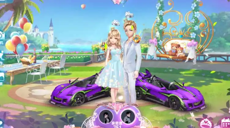 qq飞车手游甜蜜cp排位上分小伙伴能拥有自己的情侣吗