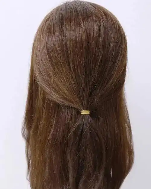 半扎公主头图解步骤