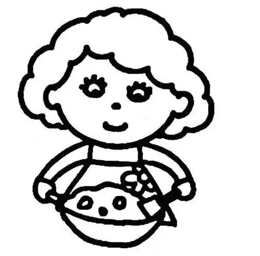 妈妈的一天图片简笔画 画妈妈的简笔画图片