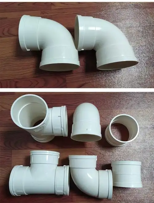 pvc三通 弯头下水管胶粘顺水塑料管件50 75 110 160水管配件焊接接头