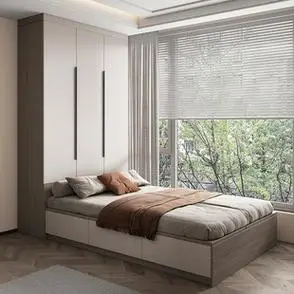 配套立柜简约现代家用小户型卧室平开门衣柜新款