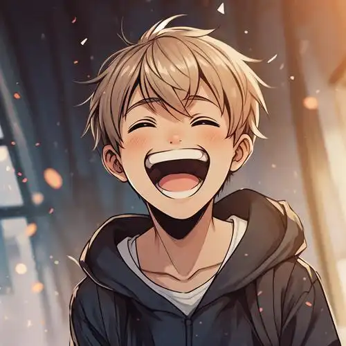 很开心的头像动漫