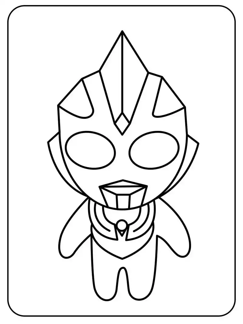 超萌卡通奥特曼涂色简笔画素材97.全素材可打印,有小猪佩奇, - 抖音