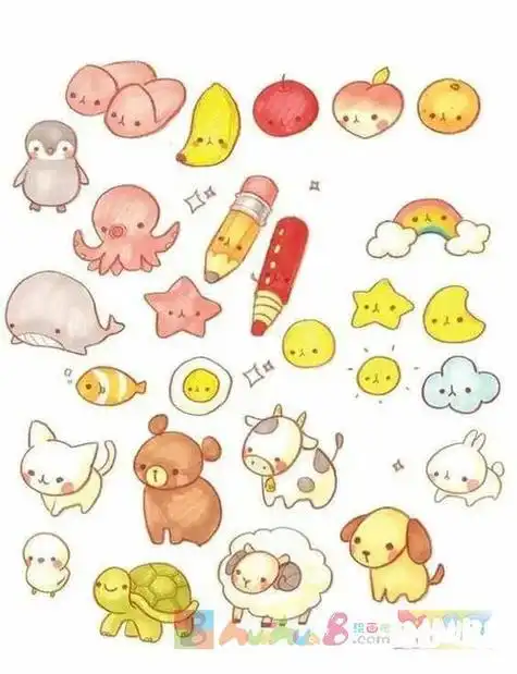 可爱的图案简笔画卡通图案简单可爱