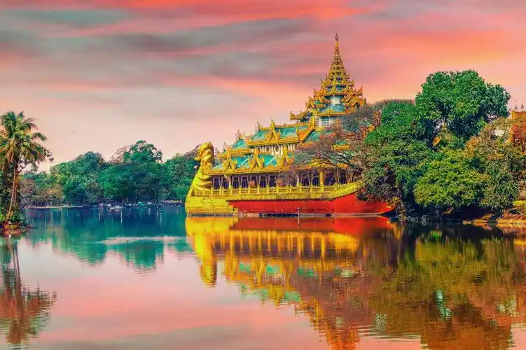 泰国唯美建筑风光意境_自然风景_图库_素材_回车素材