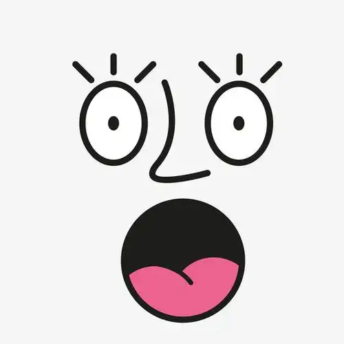 大吃一惊表情卡通插画