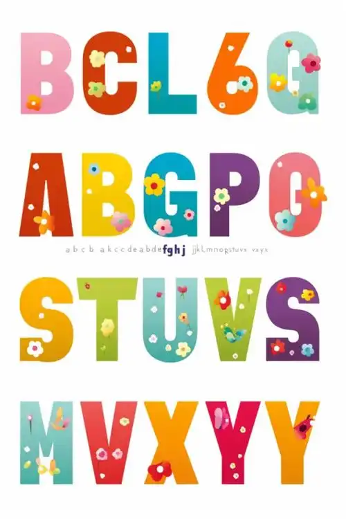 字母模板创意字体