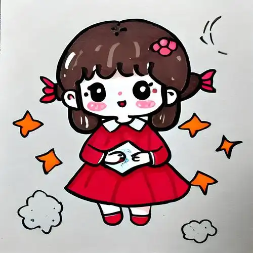 可爱的q版的卡通人物简笔画