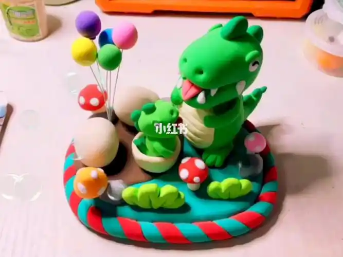 超轻粘土恐龙教程