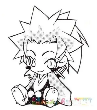 男生q版萌卡通头像简笔画可爱