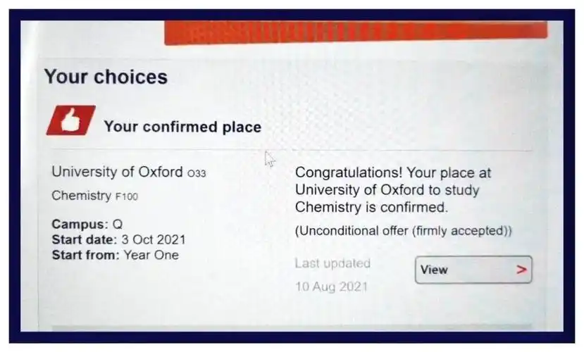 tiger同学更是以5个a*的成绩顺利拿到牛津大学录取通知书