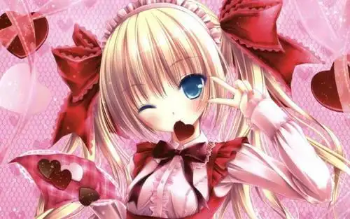 动漫图片可爱调皮女生萌图图片