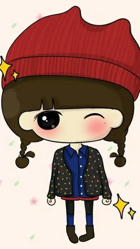 萌萌哒小希头像美图女生壁纸锁屏萌萌图插画